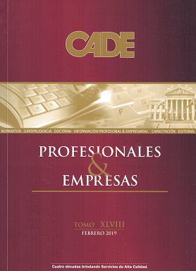 Revista CADE : Profesionales & Empresas, T.XLVIII - Feb. 2019