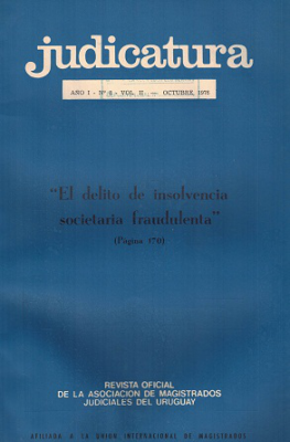 Judicatura, N&ordm;8 - Oct. 1976