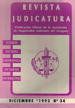 Judicatura, Nº34 - Dic. 1992