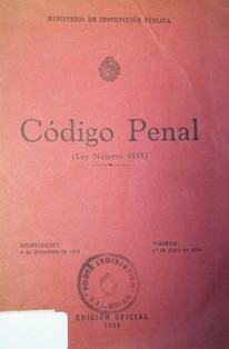 Código Penal : (Ley Número 9155)