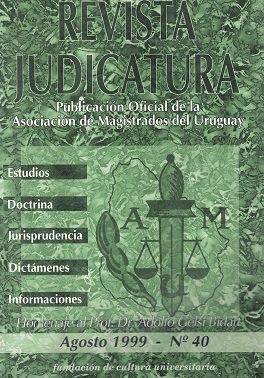 Judicatura, Nº40 - Ago.1999