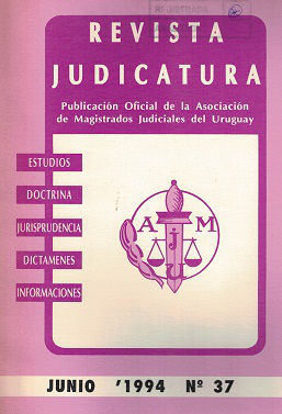 Judicatura, Nº37 - Jun. 1994