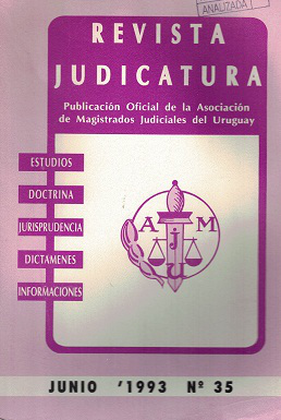 Judicatura, Nº35 - Jun. 1993
