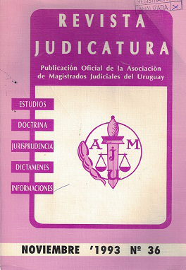 Judicatura, Nº36 - Nov. 1993
