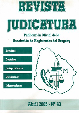 Judicatura, Nº43 - Abr. 2005