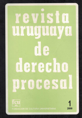 Revista Uruguaya de Derecho Procesal, N&ordm;1 (2000) - 2000