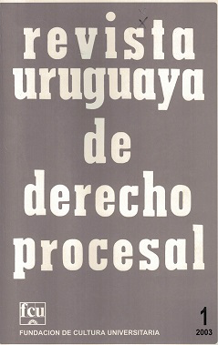 Revista Uruguaya de Derecho Procesal, N&ordm;1 (2003) - 2003