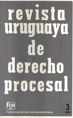 Revista Uruguaya de Derecho Procesal, Nº3 (2003) - 2003