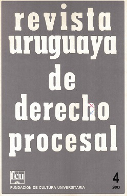 Revista Uruguaya de Derecho Procesal, Nº4 (2003) - 2003