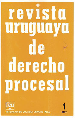 Revista Uruguaya de Derecho Procesal, Nº1 (2007) - 2007