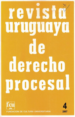 Revista Uruguaya de Derecho Procesal, Nº4 (2007) - 2007