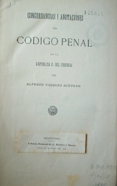 Concordancias i anotaciones del Código Penal de la República Oriental del Uruguai