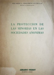 La protección de las minorías en las sociedades anónimas