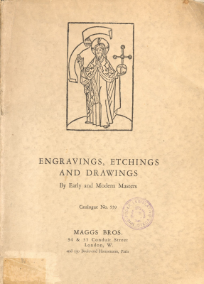 Ilustrated Catalogue of Engravings, etchings and drawings