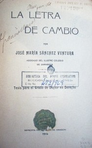 Letra de cambio