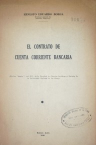 El contrato de cuenta corriente bancaria