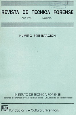 Revista de T&eacute;cnica Forense, N&ordm;1 (1990) - 1990