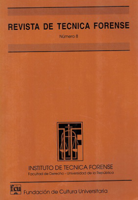Revista de T&eacute;cnica Forense, N&ordm;8 (1999) - 1999