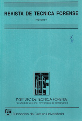Revista de T&eacute;cnica Forense, N&ordm;9 (2000) - 2000