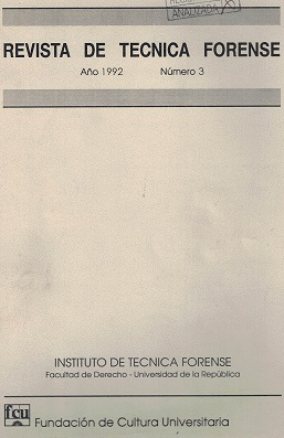 Revista de T&eacute;cnica Forense, N&ordm;3 1992 - 1992