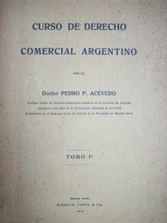 Curso de Derecho Comercial Argentino
