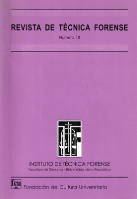 Revista de T&eacute;cnica Forense, N&ordm;18 (2010) - 2010