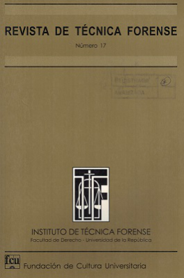 Revista de T&eacute;cnica Forense, N&ordm;17 (2008) - 2008