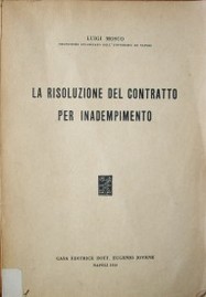 La risoluzione del contratto per inadempimento