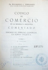 Código de Comercio de la República Argentina comentado