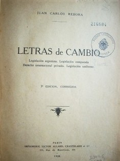 Letras de cambio