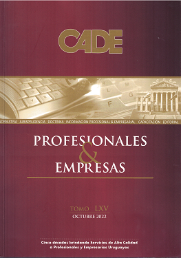 Revista CADE : Profesionales & Empresas, T.LXV - Oct. 2022