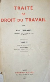 Traité de Droit du Travail