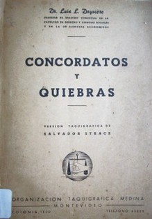 Concordatos y quiebras