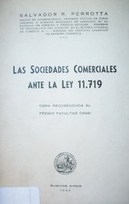 Las sociedades comerciales ante la Ley 11.719