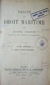 Traité de droit maritime