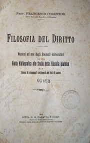 Filosofia del diritto