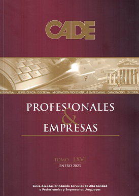 Revista CADE : Profesionales & Empresas, T.LXVI - Ene. 2023