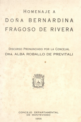 Homenaje a Doña Bernardina Fragoso de Rivera