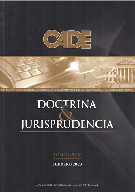 Revista CADE : Doctrina & Jurisprudencia, T.LXIV - Feb. 2023