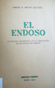 El endoso : su función legitimativa en la circulación de los títulos de crédito