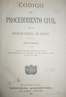 Código de Procedimiento Civil de la República Oriental del Uruguay