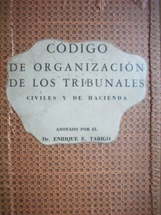 Código de Organización de Tribunales Civiles y de Hacienda
