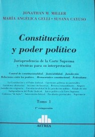 Constitución y poder político : jurisprudencia de la Corte Suprema y técnicas para su interpretación