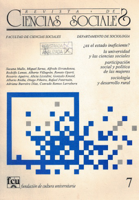 Revista de Ciencias Sociales, Nº7 (1992) - 1992