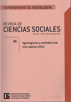 Revista de Ciencias Sociales, Vol. 28 Nº36 (2015) - Ene. - Jun. 2015 - Agronegocios y sociedad rural : una relación difícil