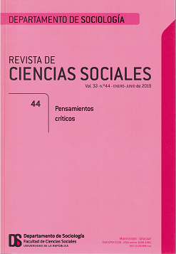 Revista de Ciencias Sociales, Vol. 32 Nº44 (2019) - Ene. - Jun 2019 - Pensamientos críticos