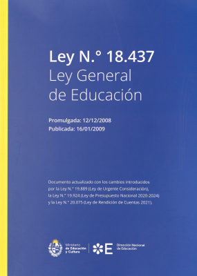 Ley Nº 18.437 : Ley general de educación