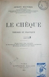 Le chèque : théorie et pratique