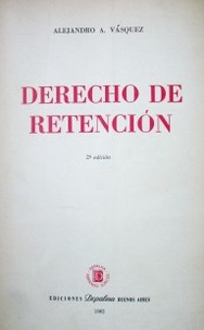 Derecho de Retención