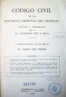 Código Civil de la República Oriental del Uruguay